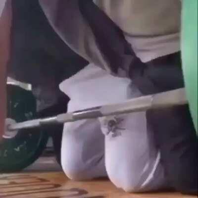 Lifting weights with the bros