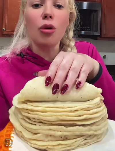 She’s thicker then the tortillas 😛