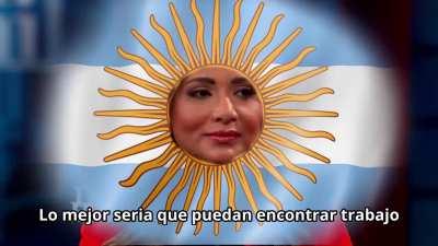 Milei presentando su plan economico