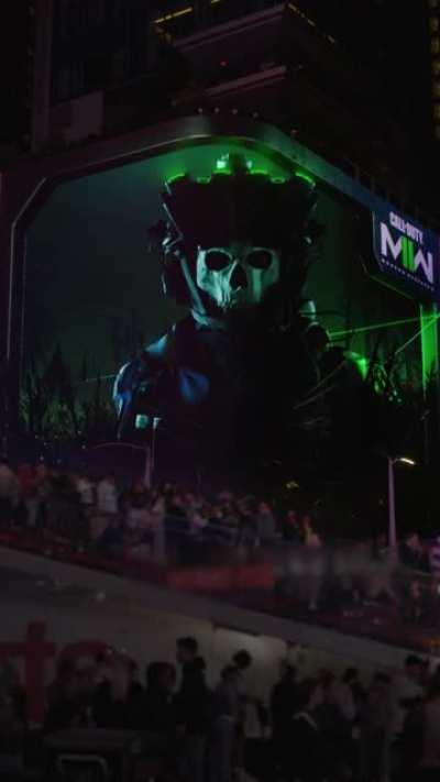 This Call of Duty Modern WarfareII video that played in Times Square