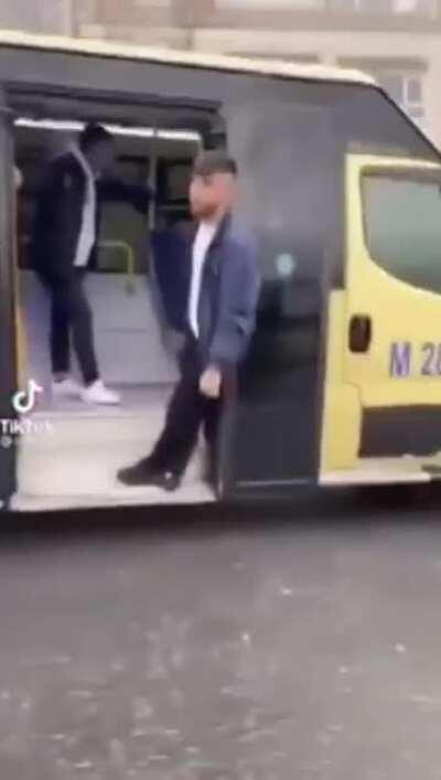 Always stay in the vehicle when it's moving