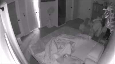 Caught on our home security and he fucked me (29f 36m)