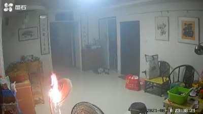 WCGW leaving the fan on for the night. (wait for it.)