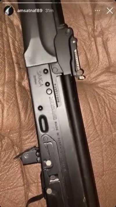 Narco showing off his equipment