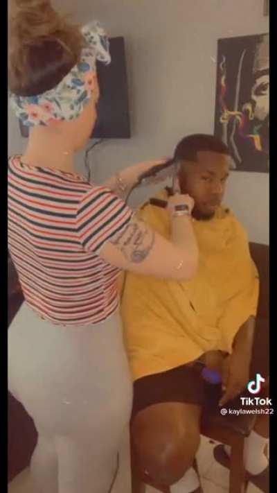 Home cuts from his lady