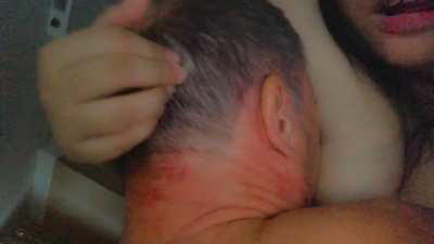 M50 old married daddy loves sucking my young tits F20 👅 I want more sexless older married daddies