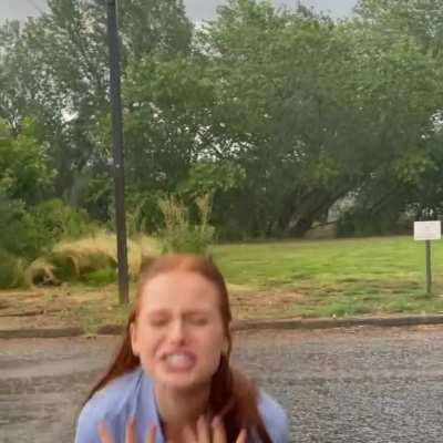 Madelaine Petsch celebrating her 27th birthday in rain! 😏