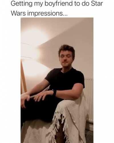 Guy does several Star Wars voices. @thathappychap