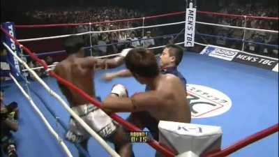 When you realize you just pissed off one of the scariest men in the sport.