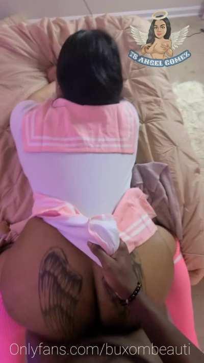 Naughty schoolgirls deserve backshots