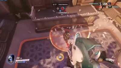 Fairly new to Overwatch, thought this was cool because it reminded me of Pathfinder from Apex Legends!