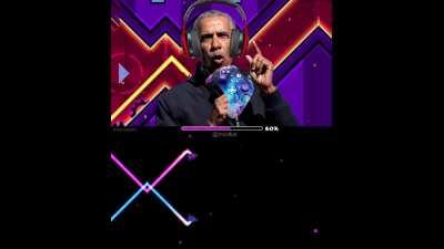 Presidents play Geometry Dash