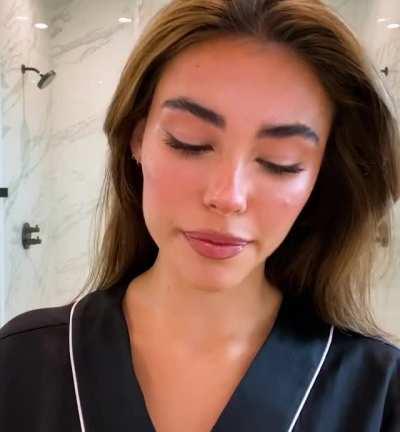 madison beer ready for a facial