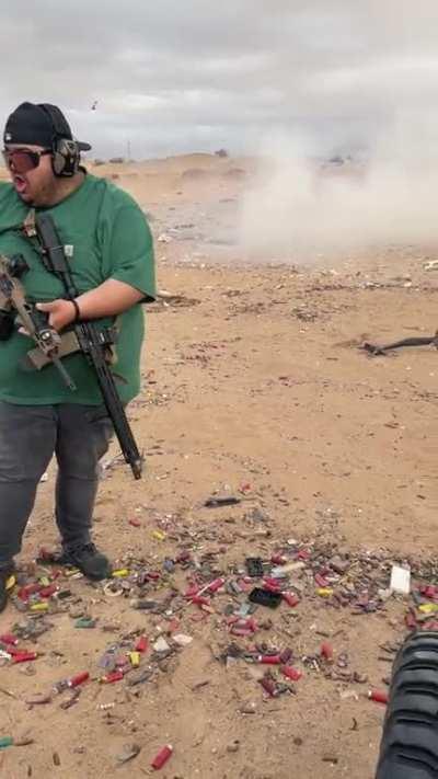 Guy almots kills himself playing with tannerite🤦🏻‍♂️