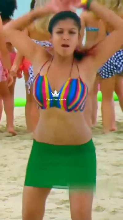 Nayanthara black waist and breast with armpits