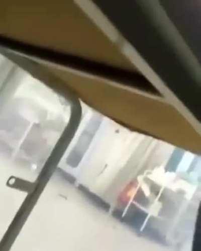 The moment IDF (most moral army in the world) threw stun grenades within a clinic where Palestinians were seeking treatment