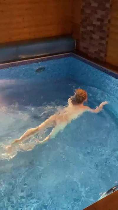 any older men who would have some fun with me in the pool?