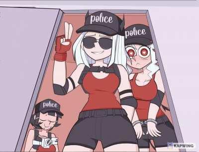 You have the right to remain... Excited