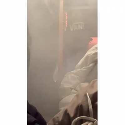 Lighting fireworks inside college dorms