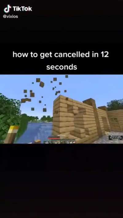 getting canceled speedrun