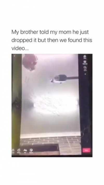 Yeah mum, it fell off my bed