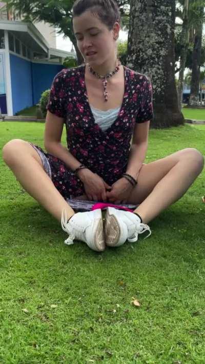 I was Gonna Play with my Lush at the Park until a Taxi Driver got too Nosy [GIF]