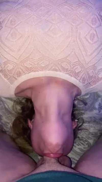 watch her throat bulge