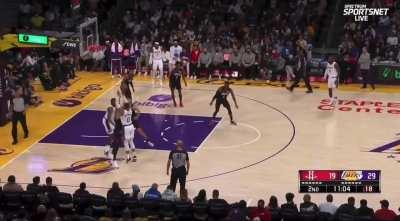 [Highlight] Russell Westbrook's bank shot attempts bounces off the top of the backboard