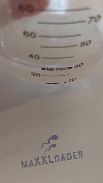 My 18ml measured cumshot