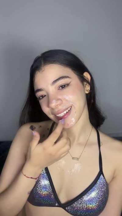 Completely covered daddy...