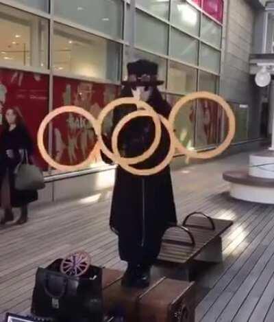 He’s so smooth with the rings
