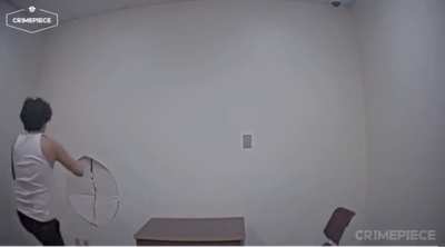 Suspect in custody escapes interrogation room in unique fashion 