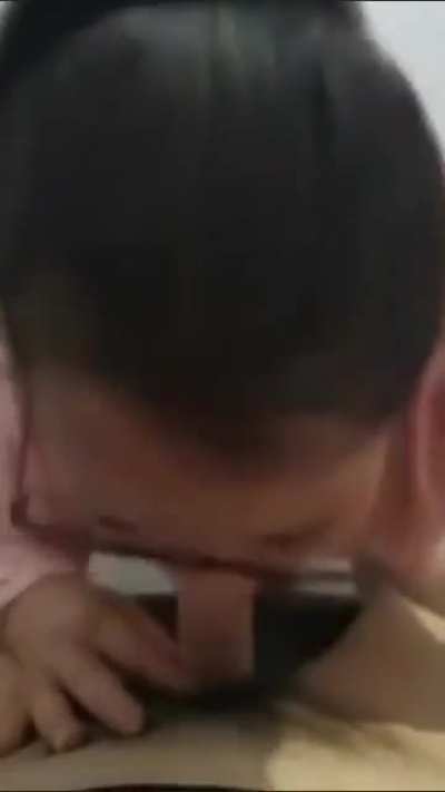 colleague agreed to give a blowjob after losing a bet