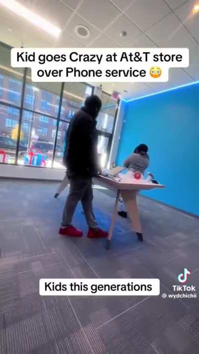 Child reaction to her mom cutting off her phone service