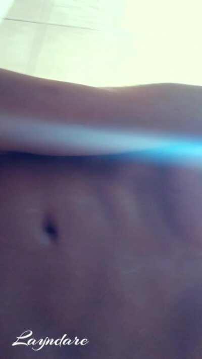 Was so horny after doing yoga, that I took my vibrator into the gym shower to have some fun ;)