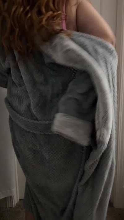 there's a reason I always answer the door in a robe