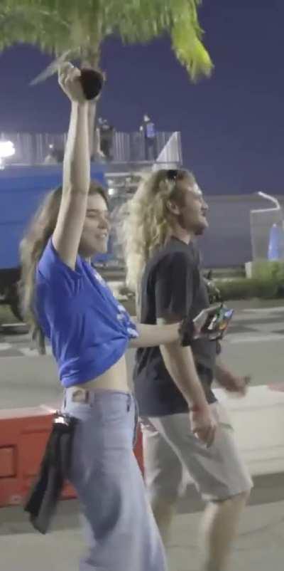 sexy with her shirt tied up