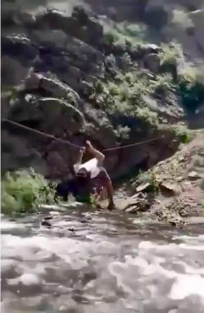 Hitching a ride across a river