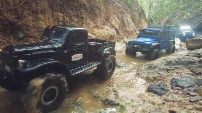 Some creek crawling action
