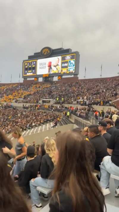 University Of Iowa played pink dreads