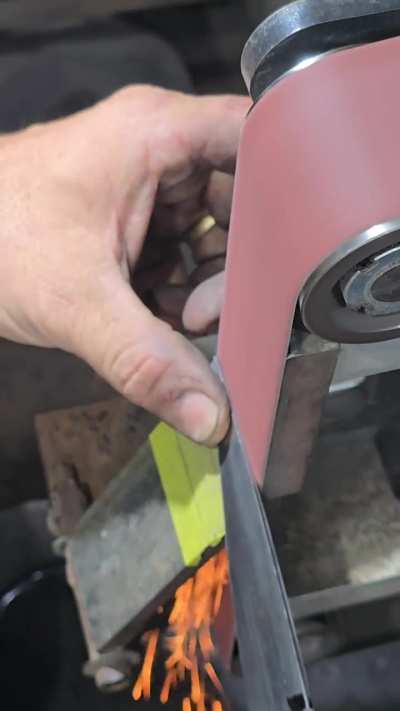 Using a round file to start the false thread.