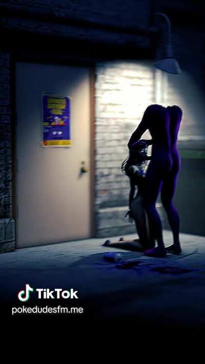 D.Va takes part in the Grimace Shake challenge