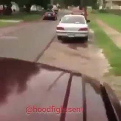 WCGW starting a fight with someone driving a car