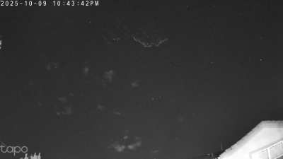 10:43pm in Aurora Colorado. The webcam is facing south and South West. Any ideas, space debris or meteor shower