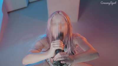 I love receiving a big portion of sperm