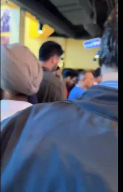 Screaming at Canadian movie theatre employees for not playing India vs Pakistan cricket game