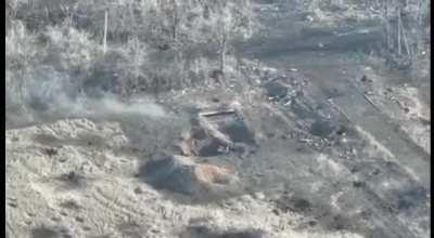 Ukie ATGM making its way to russian position