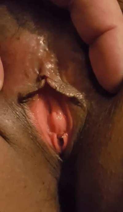 his white dick makes my brown pussy cum so much