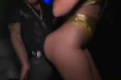 Twerking In The Club With No Panties On