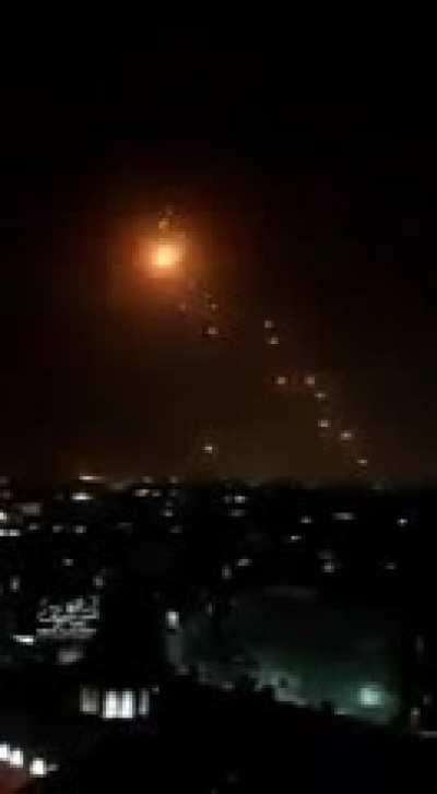 iron dome intercepts missiles